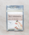 Pack of Zesty Horseradish Vegetable Seasoning with herbs and spices for carrots and potatoes.